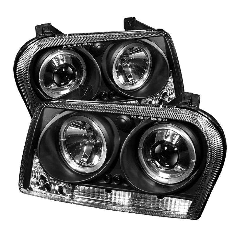 Spyder Chrysler 300 09-10 Projector Headlights LED Halo LED Blk (Not Included) PRO-YD-C309-HL-BK