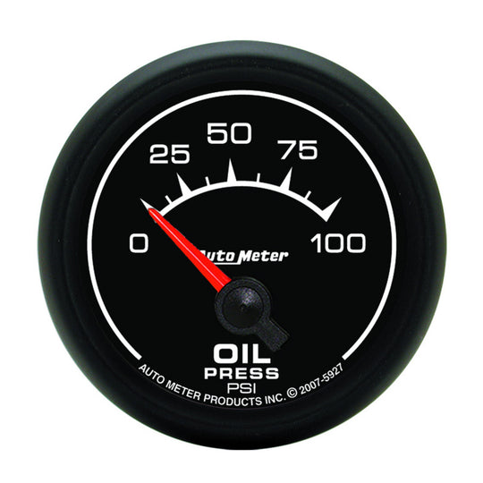 Autometer ES 52mm 100 PSI Short Sweep Electric Oil Pressure Gauge