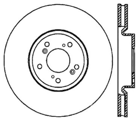 StopTech 04-08 Acura TL/TL-S Brembo Cryo Drilled Right Front Rotor