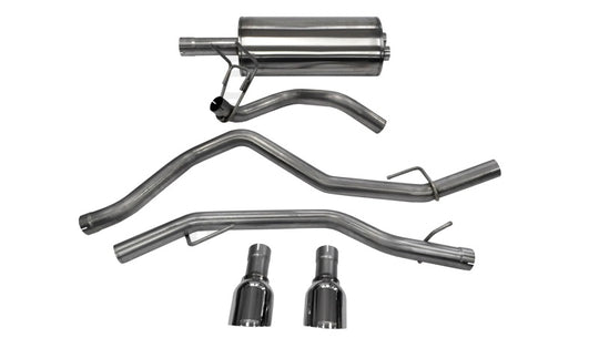 Corsa 2009-2018 Dodge Ram 1500 4.7L Quad/Crew Cab/Short Bed Polished Dual Exit Cat-Back Exhaust