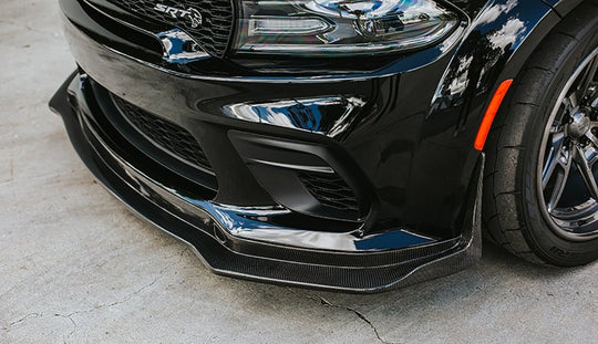 Anderson Composites 20-21 Dodge Charger Widebody Type-MB Carbon Fiber Front Splitter