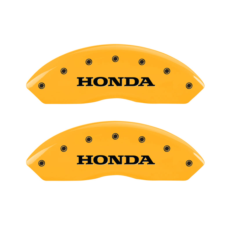 MGP 4 Caliper Covers Engraved Front Honda Rear Crosstour Yellow Finish Blk Char 11 Honda Crosstour