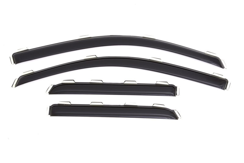 AVS 15-18 Chevy Silverado 2500 Ext. Cab Ventvisor Front &amp; Rear Window Deflectors 4pc - Smoke
