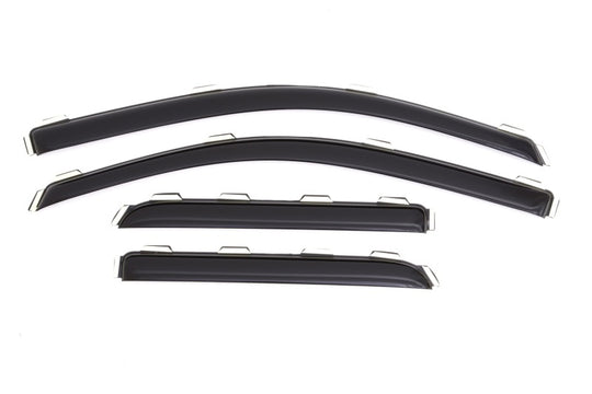 AVS 15-18 Chevy Silverado 2500 Ext. Cab Ventvisor Front &amp; Rear Window Deflectors 4pc - Smoke