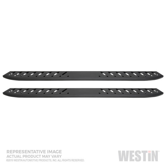 Westin 2019 Chevrolet Silverado/Sierra 1500 Crew Cab Thrasher Running Boards - Textured Black