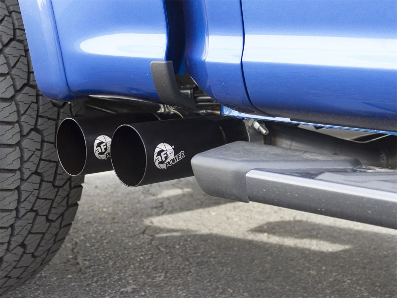 aFe Rebel Exhausts 3in SS Cat-Back 15-16 Ford F-150 EcoBoost V6 2.7/3.5L V8 5.0L w/ Black Tips