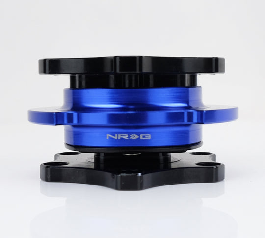 NRG Race Short Hub Datsun - Black Body Blue Ring