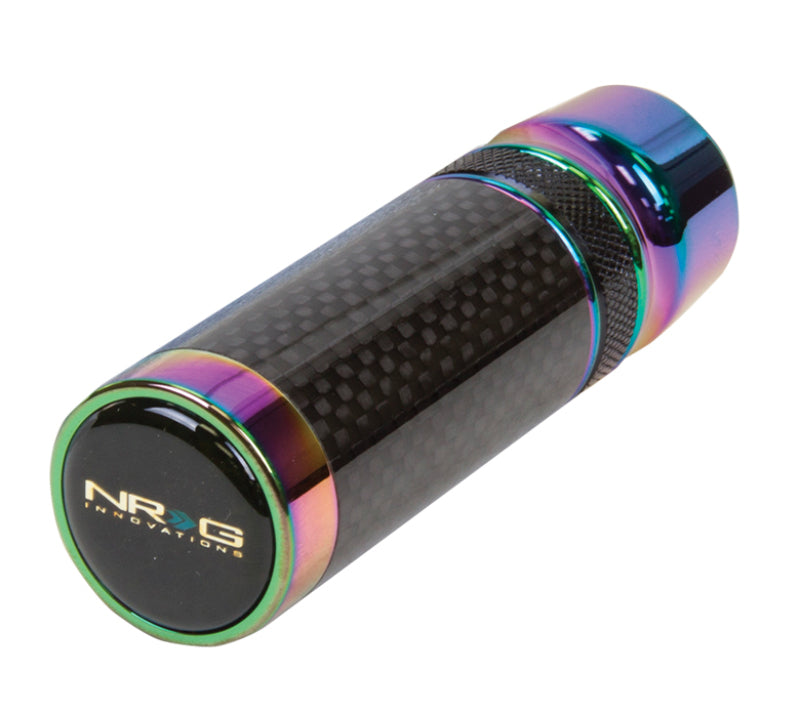 NRG Slimboy Adjustable Shift Knob (M10X1.25) Nissan / Mazda / Toyota - Carbon Fiber / Neochrome