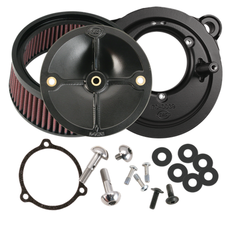 S&amp;S Cycle 2008 Touring Stealth Air Cleaner Kit w/o Cover