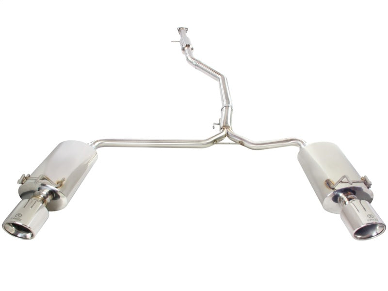 aFe Takeda Exhaust 304SS Dual Cat-Back w/ Polished Tips 13-17 Honda Accord  LX/EX/EX-L Sedan L4 2.4L