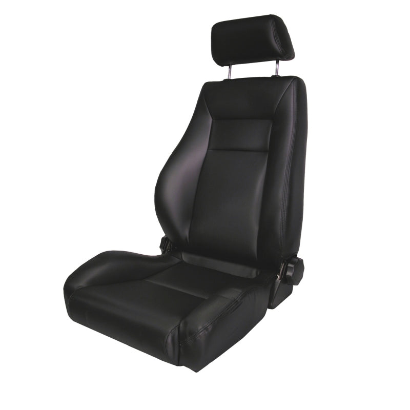 Rugged Ridge Ultra Front Seat Reclinable Black Denim 76-02 CJ&amp;Wrang