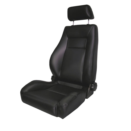 Rugged Ridge Ultra Front Seat Reclinable Black Denim 76-02 CJ&amp;Wrang