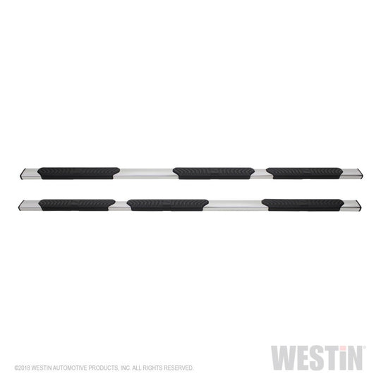 Westin 14-17 Chevrolet Silverado 1500 Double Cab 78.9in Bed R5 Nerf Step Bars - Polished Stainless