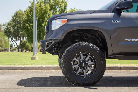 Addictive Desert Designs 2014+ Toyota Tundra Stealth Fighter Front Bumper w/Winch Mount & Sensors