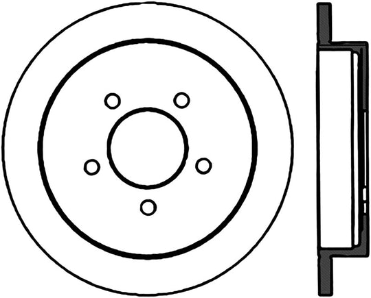 StopTech Power Slot 01-03 Ford F150 5 Lug Rear Left Slotted CRYO Rotor