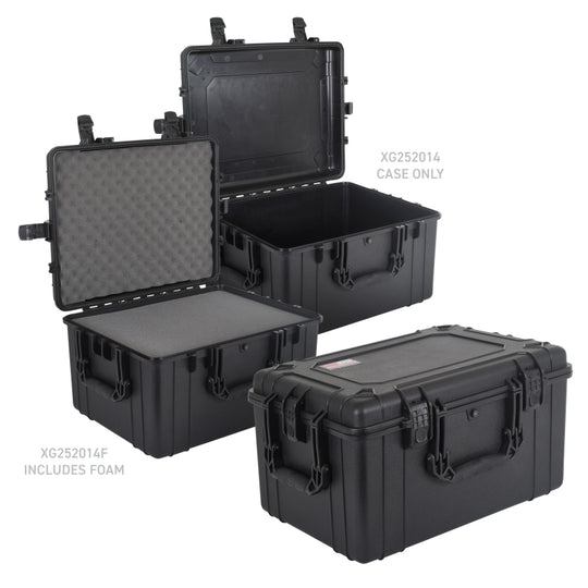 Go Rhino XVenture Gear Hard Case - Extra LG 25in. / Lockable / IP67 / Automatic Air Valve - Tex. Blk