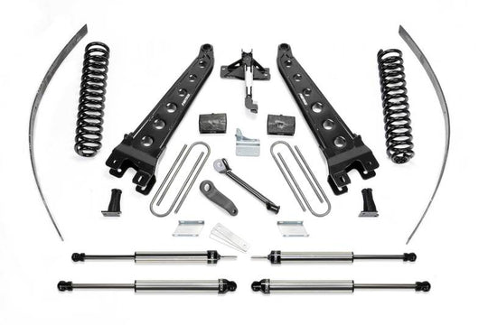 Fabtech 08-16 Ford F250 4WD w/o Factory Overload 8in Rad Arm Sys w/Coils & Dlss Shks