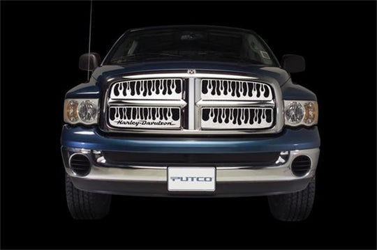 Putco 03-06 GMC Sierra LD/HD w/ Logo CutOut Flaming Inferno Stainless Steel Grille