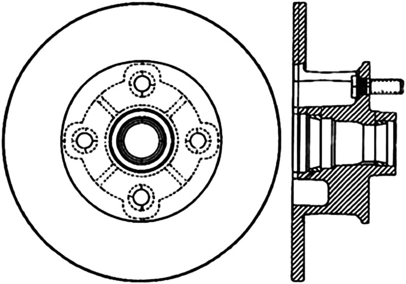 StopTech Sport CRYO) 77-82 Chevrolet Corvette Front Left Slotted Brake Rotor