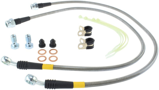 StopTech 02-05 Avalanche / 99-05 Silverado 1500 2WD/4WD Stainless Steel Front Brake Lines