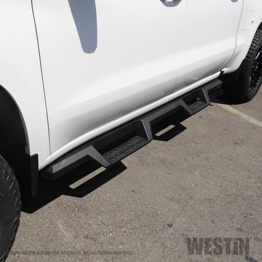 Westin 2019 Chevrolet Silverado / GMC Sierra 1500 Crew Cab Drop Nerf Step Bars - Textured Black