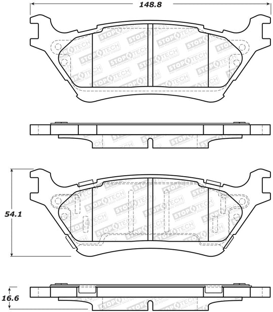 StopTech Street Brake Pads - Rear