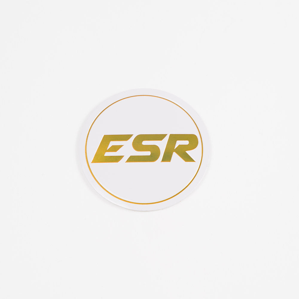 SR08 LOGO WHITE WITH GOLD ESR BLACK CAP