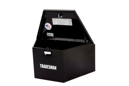 Tradesman Aluminum Trailer Tongue Storage Box (16in.) - Black