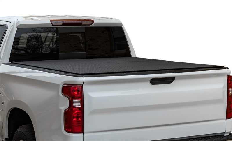 Access LOMAX Pro Series Tri-Fold Cover 2019+ Chevy/GMC Full Size 1500 5ft 8in Box - Blk Diamond Mist