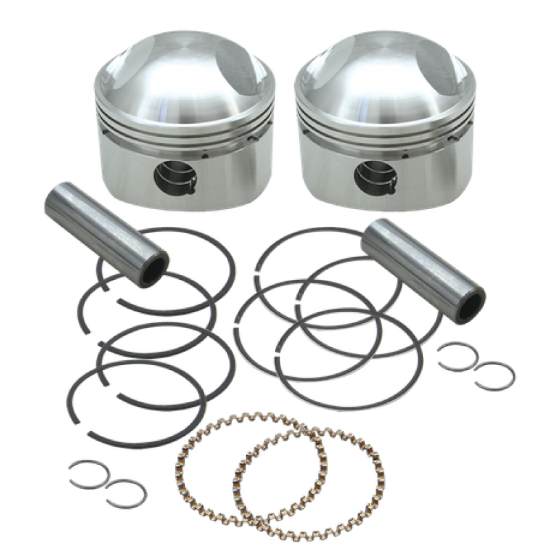 S&amp;S Cycle 36-84 BT 3-7/16in x Up To 4-3/4in Stroke HC Piston Set - .040in