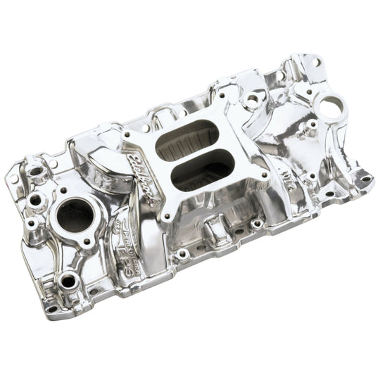 Edelbrock SBC Performer Eps Polished Manifold