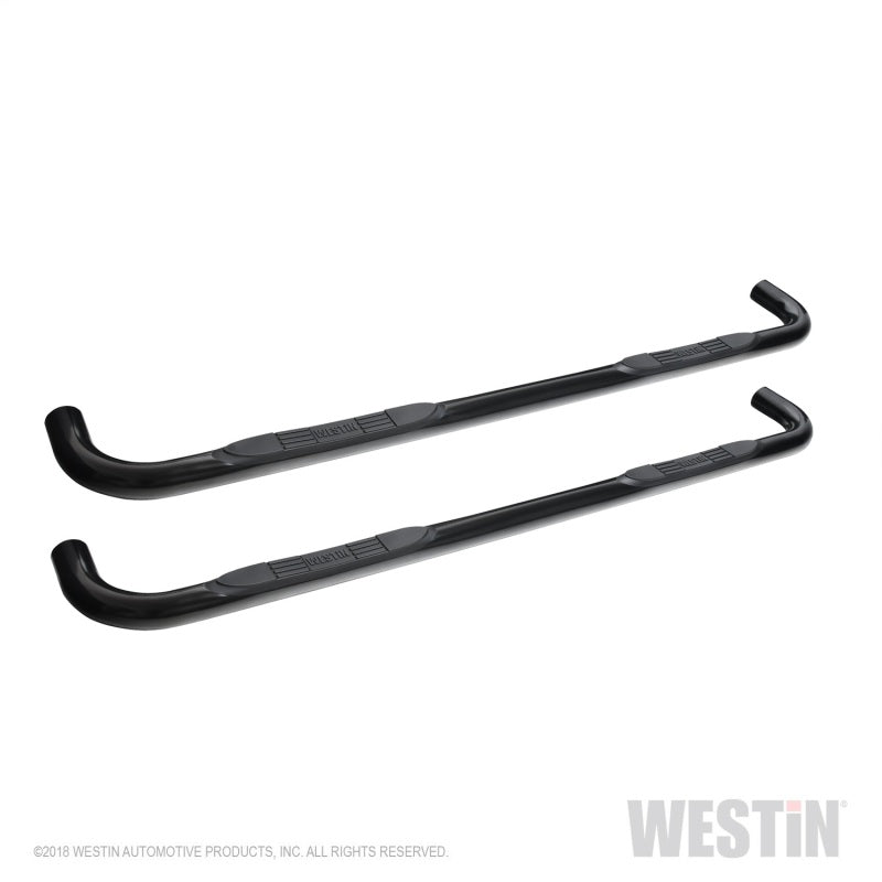 Westin 2019 Chevrolet Silverado/Sierra 1500 Crew Cab E-Series 3 Nerf Step Bars - Black