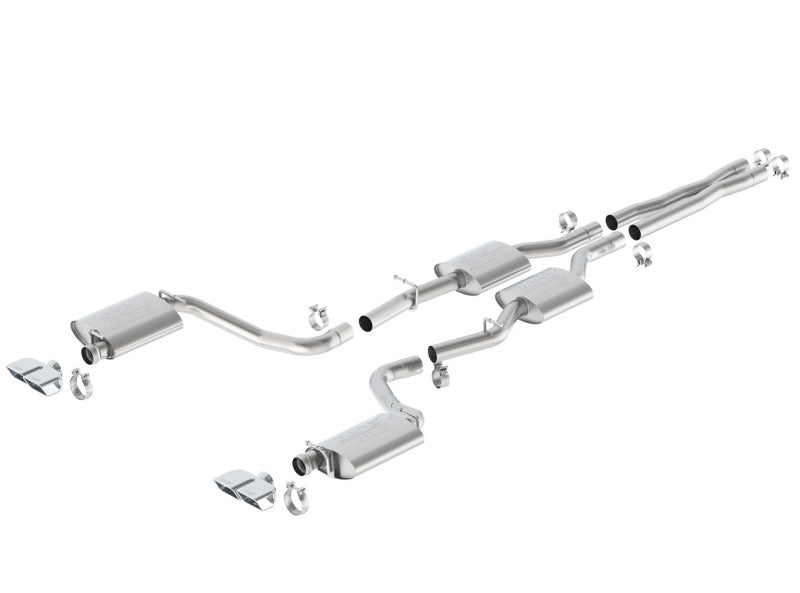 Borla 15-16 Dodge Challenger R/T 5.7L Dual Rectangle Angle Cut Dual Split Rear Exit ATAK Exhaust