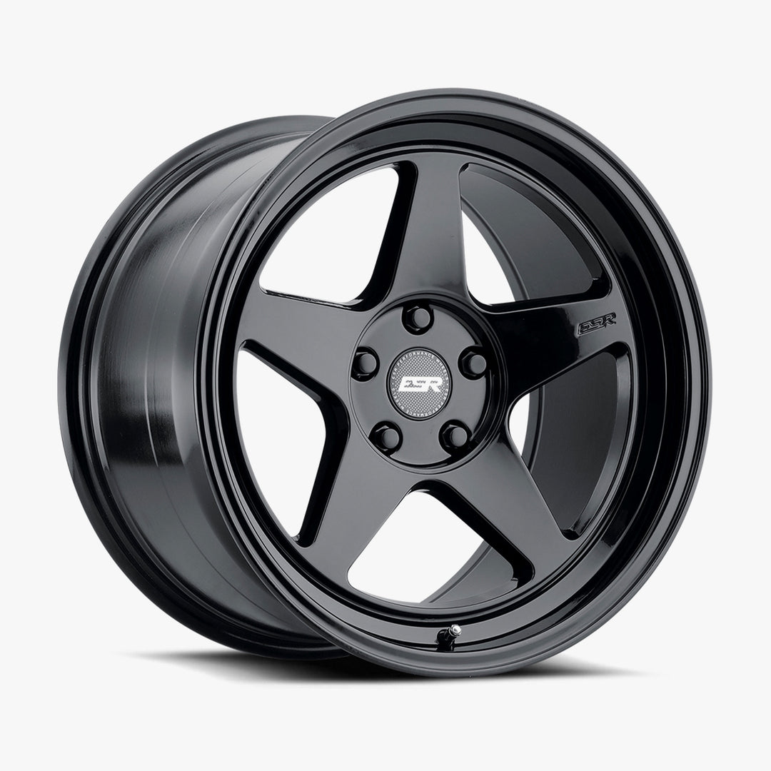 CR5 19X9 5X120.6 (CUSTOM DRILL) +32 72.56 GLOSS BLACK FACE GLOSS BLACK LIP