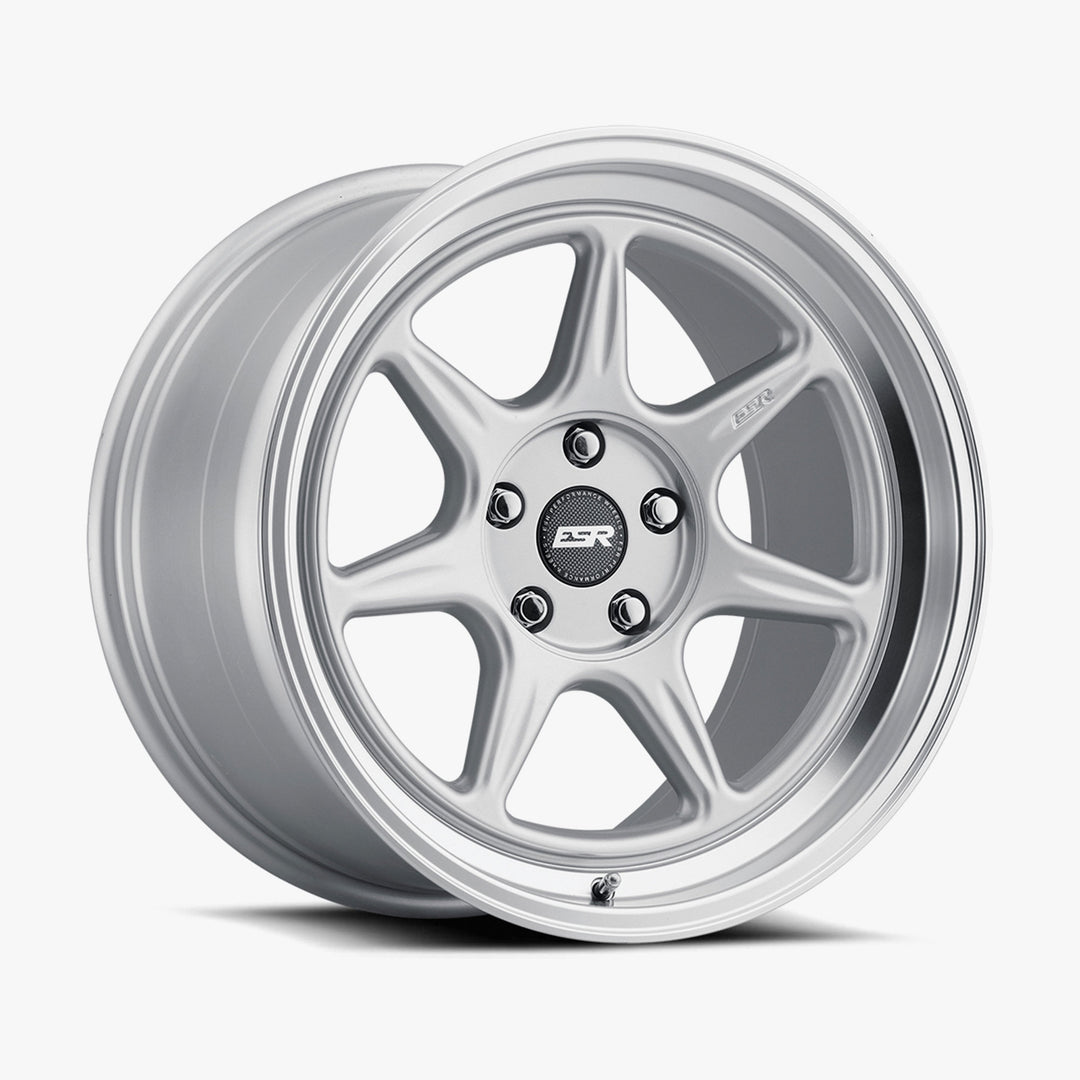 CR7 19X10 5X110 (CUSTOM DRILL) +25 72.56 HYPER SILVER FACE MACHINED LIP