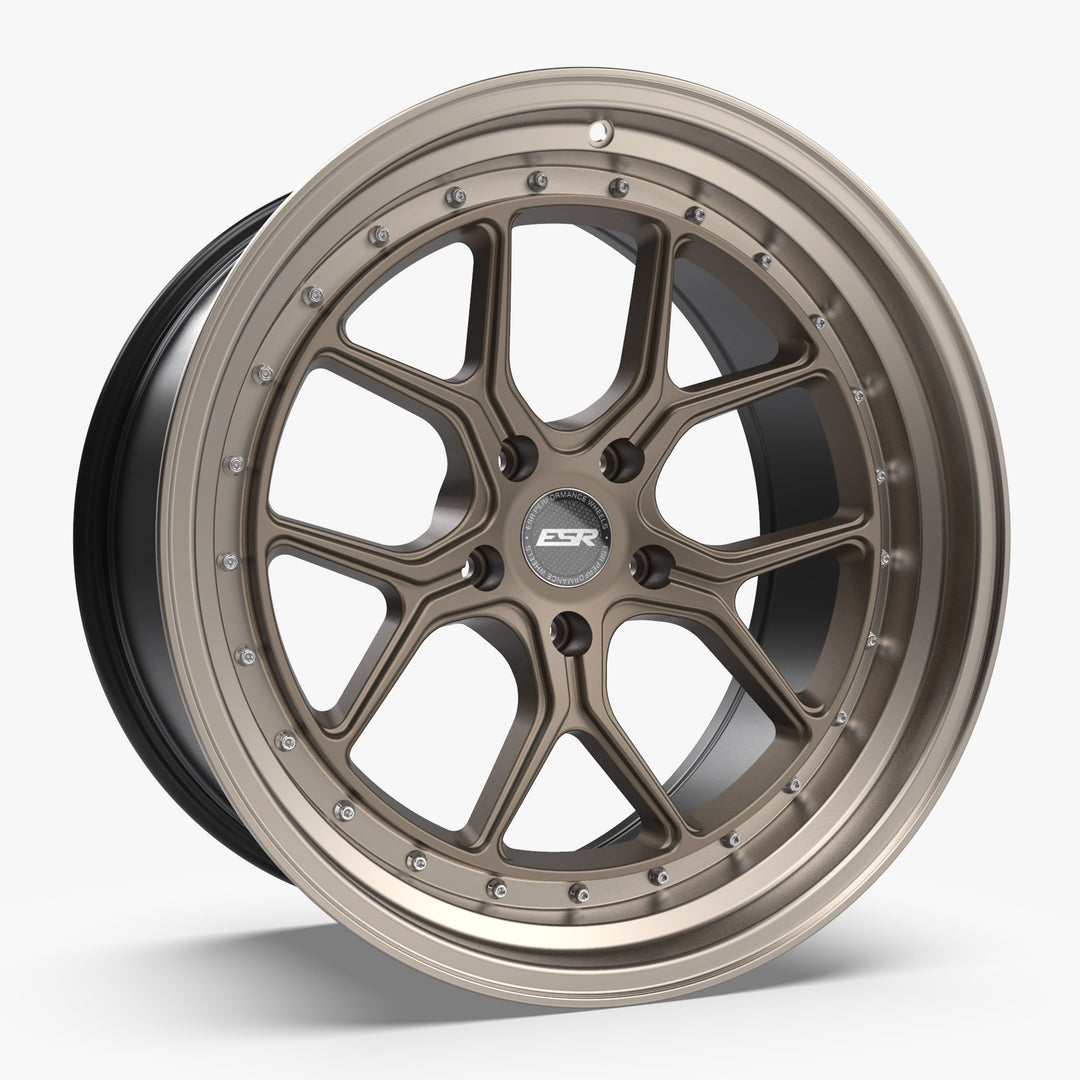 CS2 18X10.5 5X115 (CUSTOM DRILL) +22 MATTE BRONZE FACE MACHINED LIP