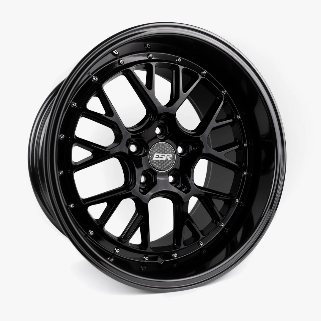 CS11 19X9.5 5X114.3 +22 GLOSS BLACK FACE GLOSS BLACK LIP