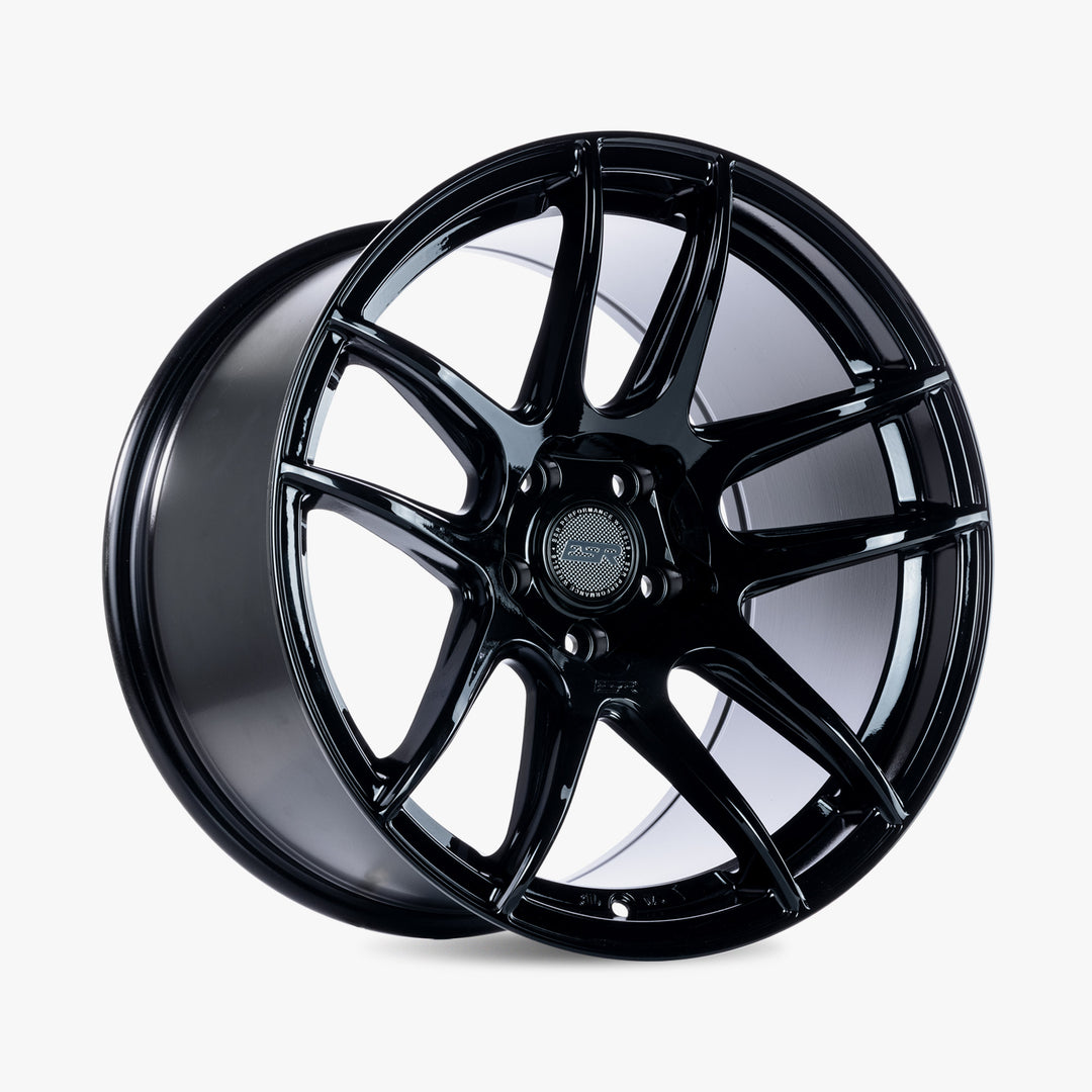 CS8 18X10.5 5x120 (Custom Drill) +22 GLOSS BLACK Face GLOSS BLACK Lip
