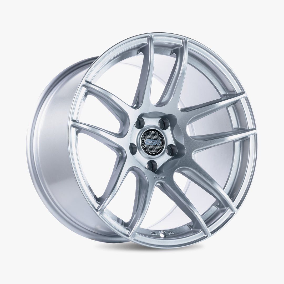 CS8 19X9.5 5x114.3 (Custom Drill) +35 HYPER SILVER Face MACHINED LIP Lip