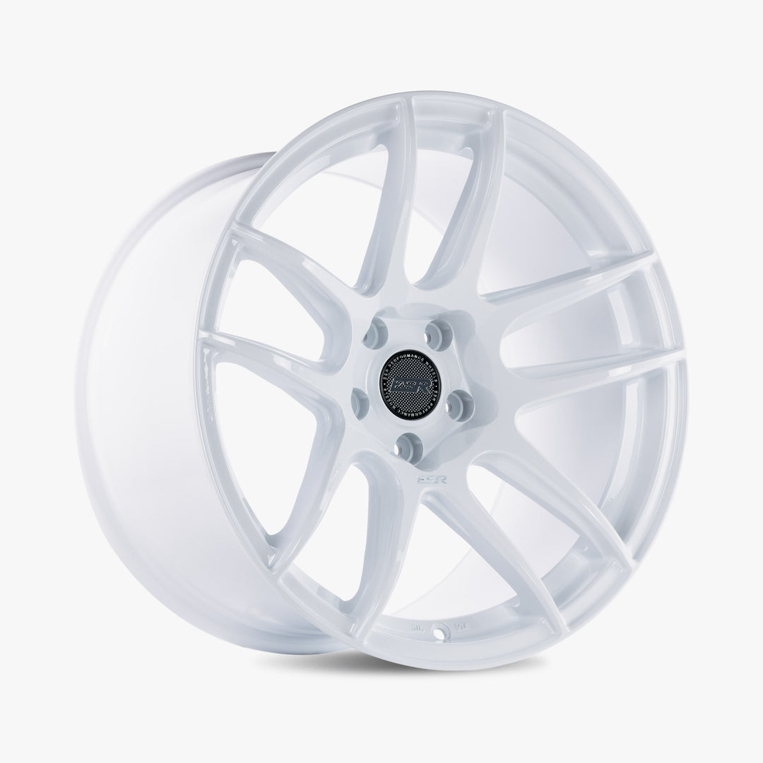 CS8 18X10.5 5x120 (Custom Drill) +22 GLOSS WHITE Face GLOSS WHITE Lip