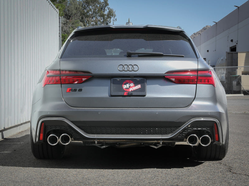 aFe 20-22 Audi RS6 Avant V8 4L(tt) MACH Force-Xp 3in to 2.5in 304 SS Cat-Back Exhaust w/Polished Tip