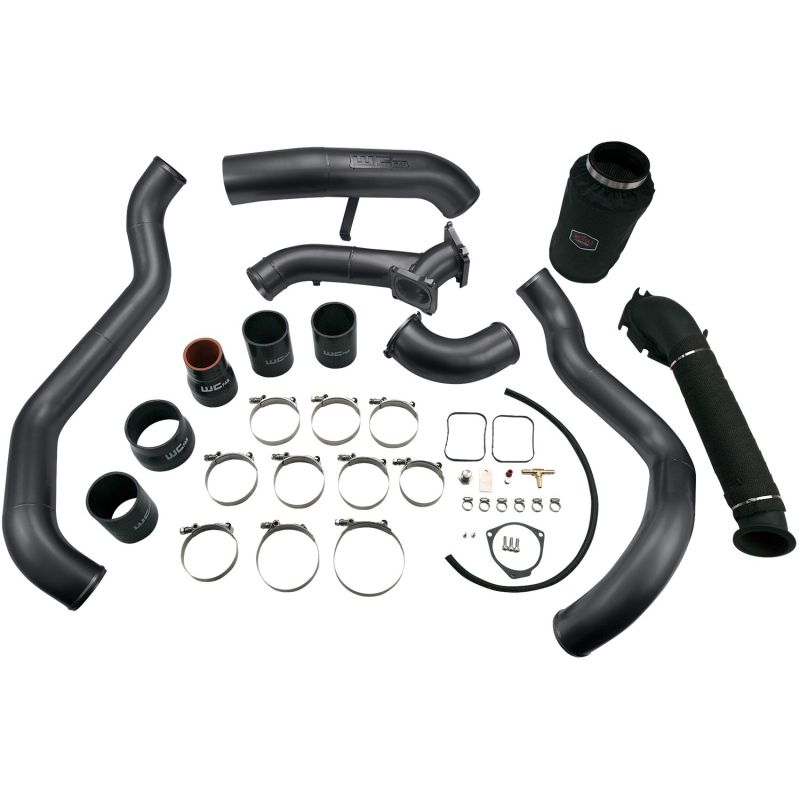 Wehrli 01-04 Chevrolet 6.6L LB7 Duramax High Flow Intake Bundle Kit - WCFab Grey