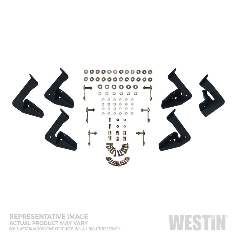 Westin 10-17 Toyota 4Runner Trail Edition (Excl. Ltd) HDX Stainless Drop Nerf Step Bars - Tex. Blk