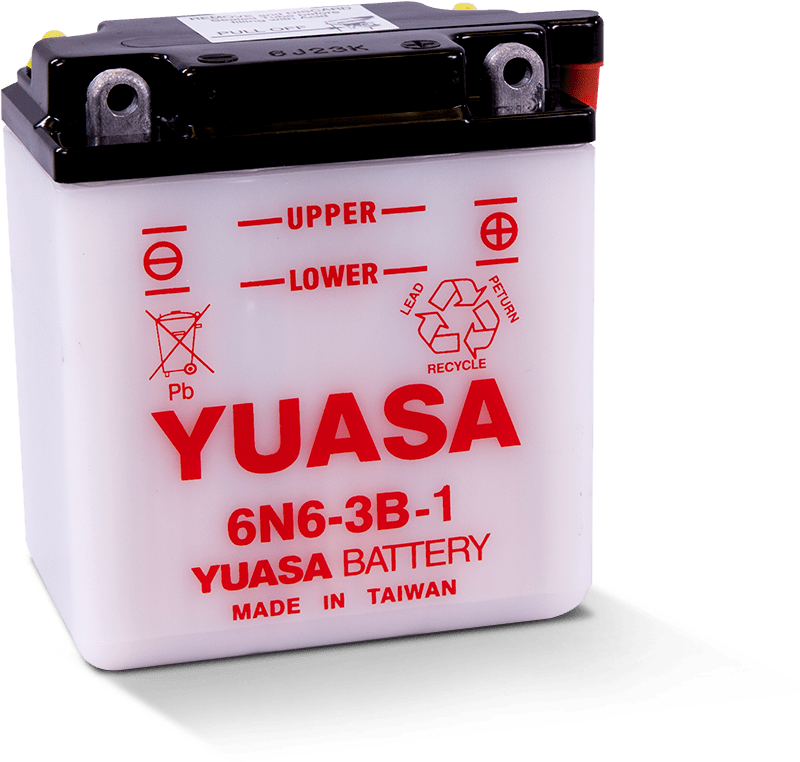 Yuasa 6N6-3B-1 Conventional 6 Volt Battery