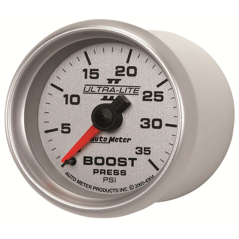 Autometer UL II Boost Gauge 2-1/16in Mechanical Pressure Ultra-Lite Gauge 35PSI