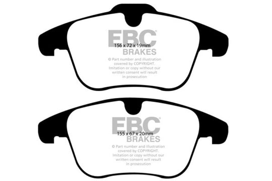 EBC 2007-2012 Land Rover LR2 3.2L Bluestuff Front Brake Pads