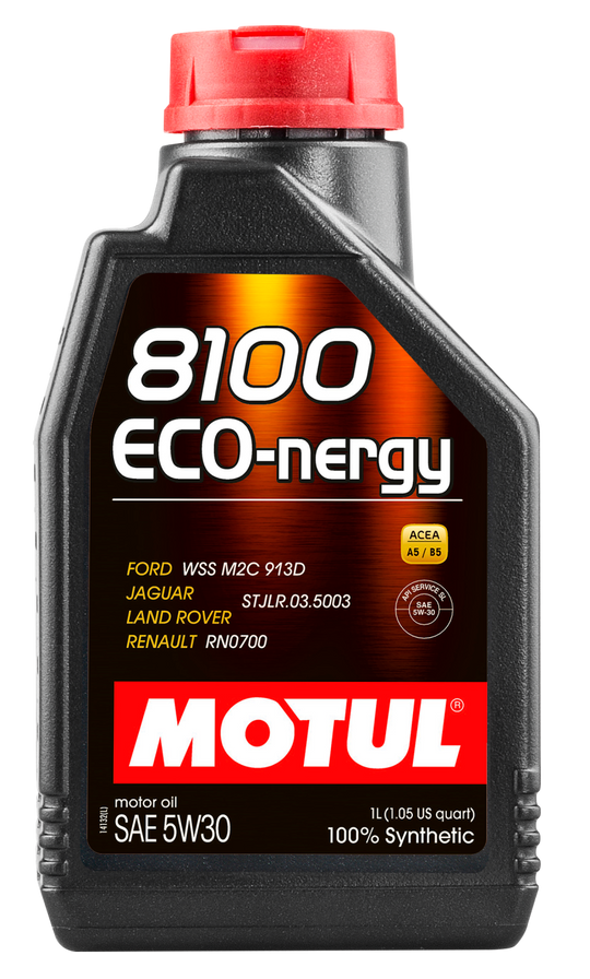 Motul 1L Synthetic Engine Oil 8100 5W30 ECO-NERGY - Ford 913C