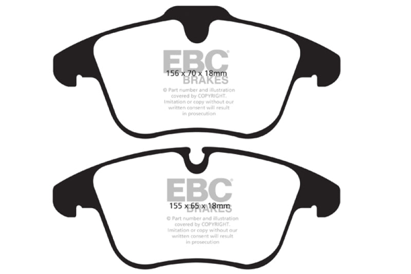 EBC 13-15 Jaguar XF Bluestuff Front Brake Pads