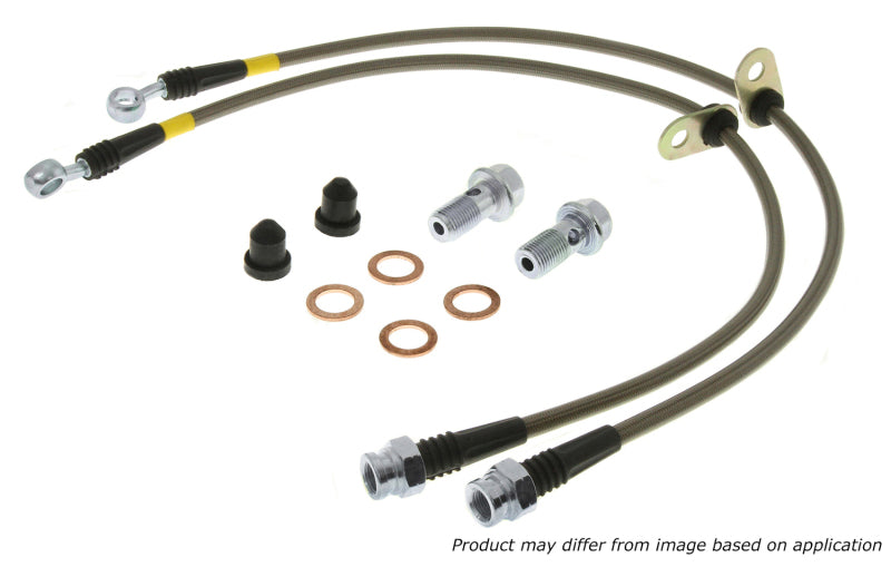StopTech 06-09 Pontiac Solstice Stainless Steel Front Brake Line Kit