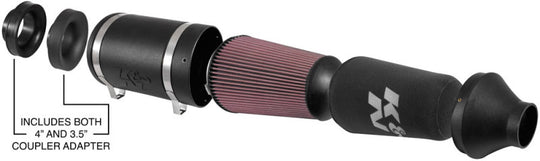 K&N Universal Off-Road Air Intake (Replaces 85-6853)